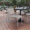 Flash Furniture Silver All-Weather Armless Steel Dining Chair XU-CH-10318-SIL-GG - alternate 1